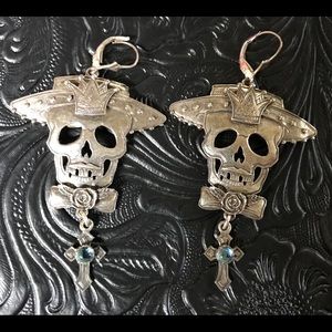 Kit Carson Day of the Dead Earrings